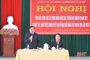 Đảng bộ Sở LĐ-TB&XH Hà Tĩnh triển khai đưa Nghị quyết Đại hội tỉnh Đảng bộ vào cuộc sống