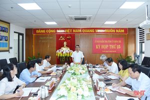 Thông báo kết quả Kỳ họp thứ 25 của Ủy ban Kiểm tra Tỉnh ủy Hà Tĩnh