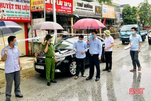 Khẩn trương phong tỏa tạm thời 2 thôn và 1 phần tổ dân phố có ca bệnh ở Hương Sơn