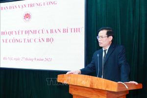 Ông Triệu Tài Vinh được điều động làm Phó Trưởng ban Ban Dân vận Trung ương