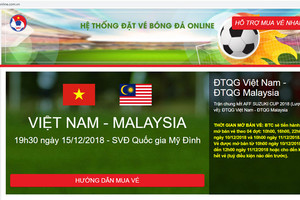 Ban tổ chức cảnh báo giả mạo trang đặt vé online xem chung kết AFF Cup