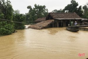 Tối nay, mưa vẫn tiếp diễn ở Hà Tĩnh