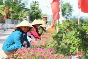 Phụ nữ Can Lộc góp sức xây dựng khu dân cư kiểu mẫu