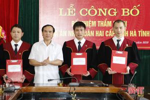 TAND tỉnh Hà Tĩnh công bố quyết định bổ nhiệm 7 thẩm phán