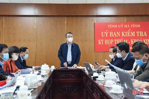Ủy ban Kiểm tra Tỉnh ủy Hà Tĩnh thông báo kết quả kỳ họp thứ 11