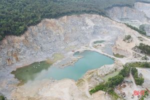 Vụ khai thác đá “bất thường” ở núi Hồng Lĩnh: Phạt doanh nghiệp vi phạm hơn 100 triệu đồng