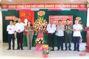 Chủ nhiệm UBKT Tỉnh ủy chung vui "Ngày hội toàn dân bảo vệ an ninh Tổ quốc” tại Thạch Hà
