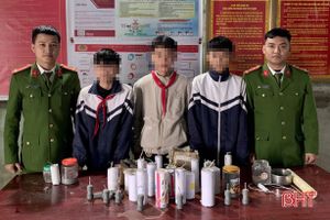 Nhiều thiếu niên ở Lộc Hà tàng trữ, chế tạo pháo nổ