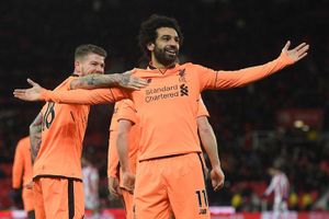 Salah lập cú đúp, Liverpool thắng đậm Stoke để áp sát top 4
