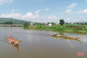 Quang Thọ nhất giải đua thuyền huyện Vũ Quang