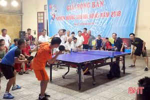 Hương Sơn tổ chức thành công giải bóng bàn nam mở rộng