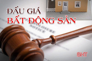 Đấu giá 3 lô đất và tài sản gắn liền ở Hương Sơn