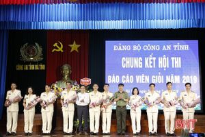 Chung kết Hội thi Báo cáo viên giỏi Công an tỉnh năm 2019