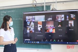 Các trường ở Hà Tĩnh đồng loạt triển khai dạy học trực tuyến