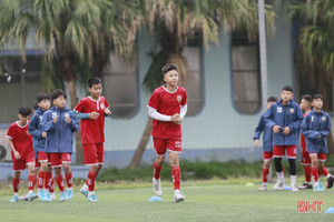 U13 Hồng Lĩnh Hà Tĩnh đặt mục tiêu cao tại giải bóng đá toàn quốc