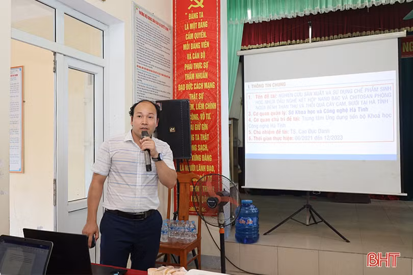Cung cấp thêm giải pháp mới trong phòng trừ các bệnh trên cây cam, bưởi ở Hà Tĩnh