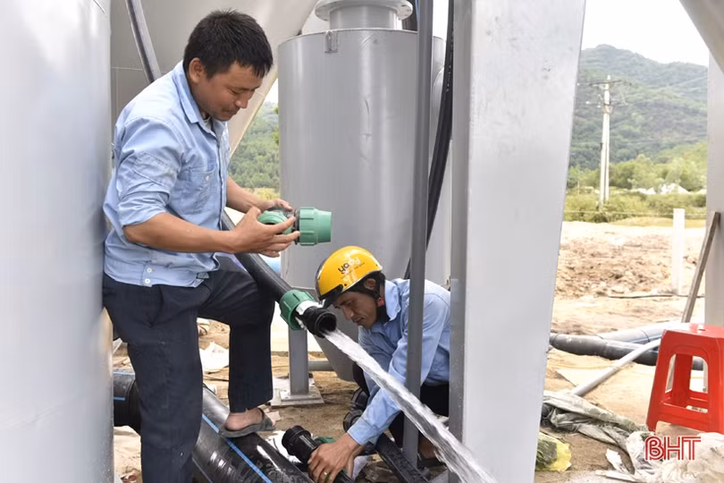 Nhà máy nước hồ Đá Bạc vận hành, giải “cơn khát” cho người dân Hồng Lĩnh