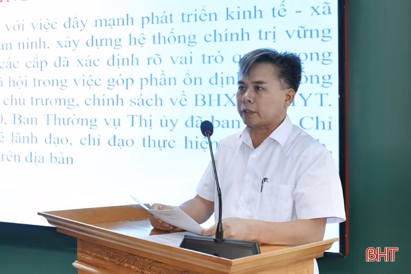 Thị xã Hồng Lĩnh tập trung các giải pháp tăng tỷ lệ bao phủ BHXH, BHYT