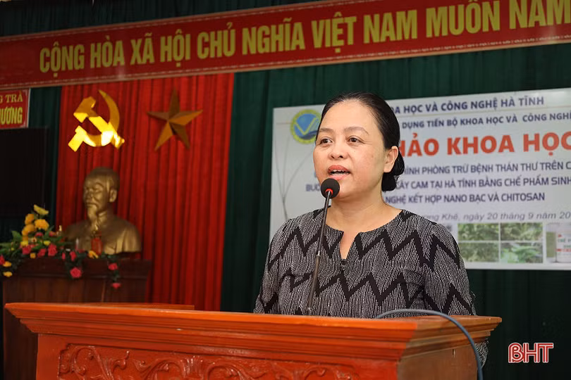 Cung cấp thêm giải pháp mới trong phòng trừ các bệnh trên cây cam, bưởi ở Hà Tĩnh