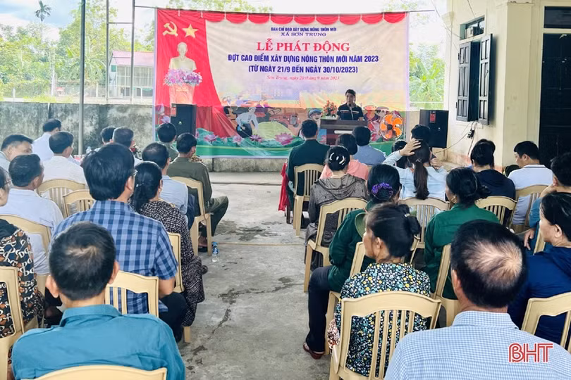 Từ 21/9, Hương Sơn phát động tháng cao điểm xây dựng nông thôn mới