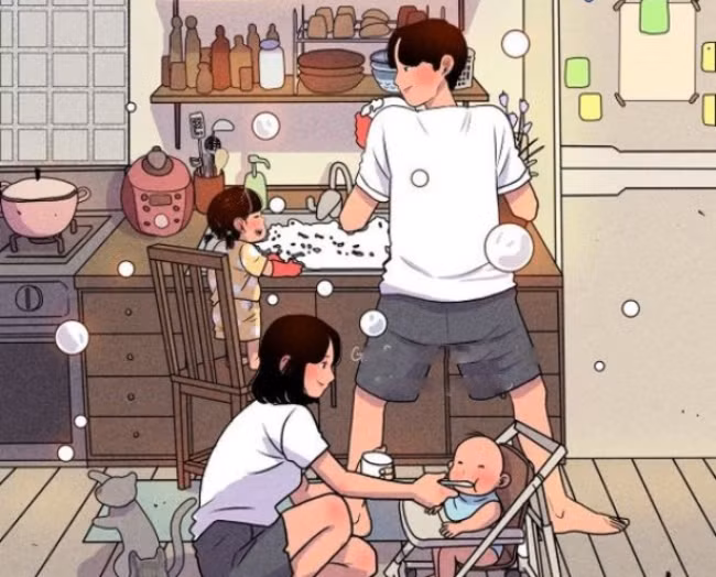 Bố yêu thương mẹ chính là nền tảng giáo dục con cái tốt nhất trong tương lai