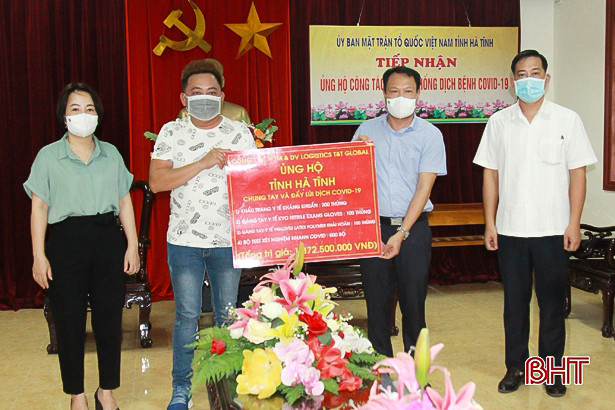 Các đơn vị, doanh nghiệp tiếp tục hỗ trợ Hà Tĩnh phòng, chống dịch COVID-19