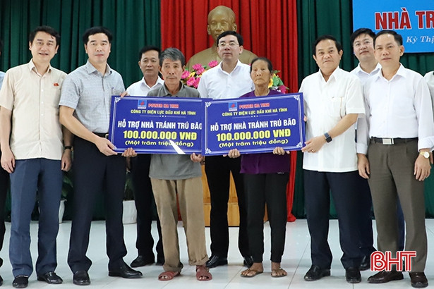Nhà máy Nhiệt điện Vũng Áng 1 tài trợ xây dựng 6 nhà tránh trú bão