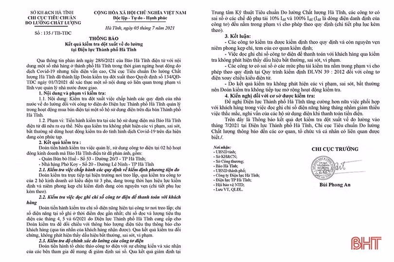 Nhà hàng ngừng hoạt động dài ngày, tiền điện vẫn cao: Sai số công tơ trong giới hạn cho phép