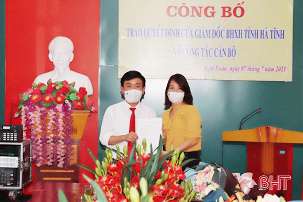 Bổ nhiệm Giám đốc Bảo hiểm xã hội huyện Nghi Xuân