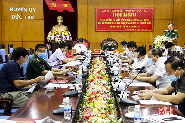 Đức Thọ sẵn sàng diễn tập phòng chống lụt bão và tìm kiếm cứu nạn