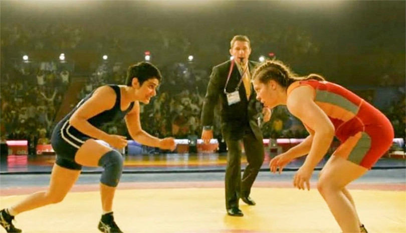 Cảnh trong phim “Nữ đô vật” (Dangal). Cảnh trong phim “Nữ đô vật” (Dangal).