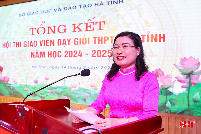 Giám đốc Sở GD&ĐT Nguyễn Thị Nguyệt phát biểu tại hội nghị. bqbht_br_b1.jpg