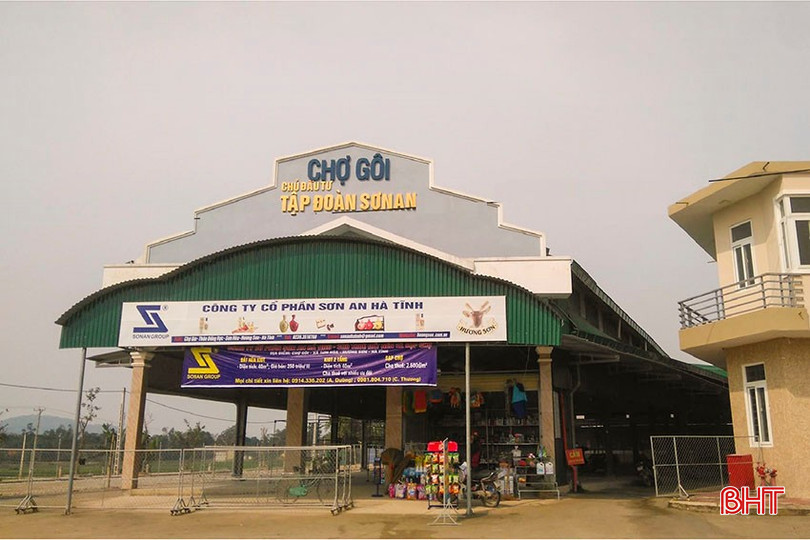 Một góc chợ Gôi (xã An Hòa Thịnh, Hương Sơn) ngày nay. bqbht_br_a12.jpg