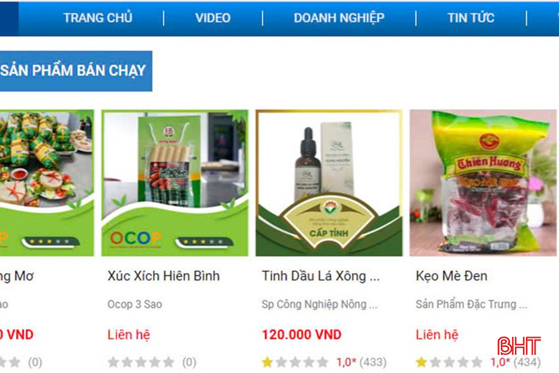 Sản phẩm Tinh dầu lá xông của cơ sở Thảo mộc Dung Nguyễn (huyện Kỳ Anh) xuất hiện trên sàn giao dịch trang Hatiplaza.com, cùng các sản phẩm trên cả nước. bqbht_br_a4.jpg