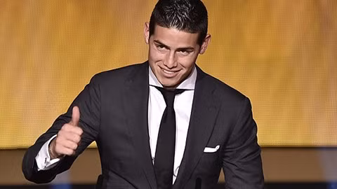 Tiền vệ James Rodriguez (Colombia/Real Madrid) là chủ nhân của giải thưởng Puskas (bàn thắng đẹp nhất năm) với pha lập công vào lưới Uruguay tại World Cup 2014.