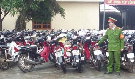 Phương tiện vi phạm TT-ATGT bị tạm giữ