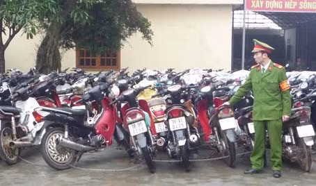 Phương tiện vi phạm TT-ATGT bị tạm giữ