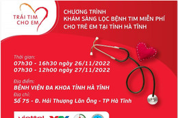 Chương trình “Trái tim cho em” về với Hà Tĩnh