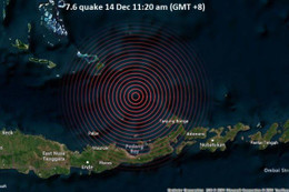 Động đất 7,3 độ ở Indonesia, cảnh báo sóng thần nguy hiểm