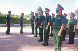 Cán bộ, chiến sỹ LLVT Hà Tĩnh bám nắm địa bàn, thực hiện nghiêm công tác phòng, chống dịch