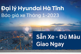 Hyundai Hà Tĩnh báo giá xe tháng 1 năm 2023