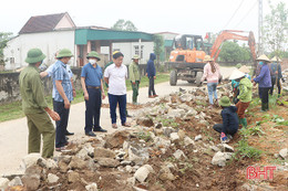 Cẩm Xuyên đồng loạt ra quân “Thứ 7 – ngày nông thôn mới”