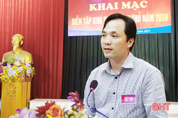 Khai mạc diễn tập khu vực phòng thủ huyện Can Lộc năm 2019