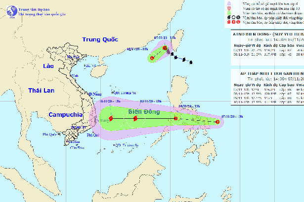 Bão số 11 suy yếu thành áp thấp nhiệt đới