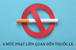 6 mức phạt liên quan đến thuốc lá