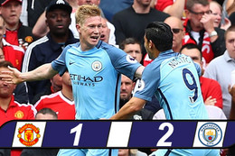 De Bruyne đại náo Old Trafford, Man City xây chắc ngôi đầu