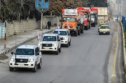 Chuyến hàng nhân đạo đầu tiên tiếp cận “điểm nóng” Afrin ở Syria