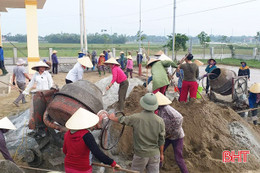 Quyết tâm đưa Lộc Hà đạt huyện nông thôn mới trong năm 2020