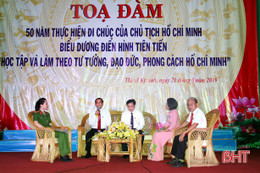 Thị xã Kỳ Anh tọa đàm "50 năm thực hiện Di chúc của Chủ tịch Hồ Chí Minh"