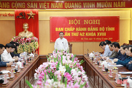 Bí thư Tỉnh ủy Hà Tĩnh: Tuyệt đối không được chủ quan, nỗ lực cao nhất để hoàn thành chỉ tiêu, nhiệm vụ 2020